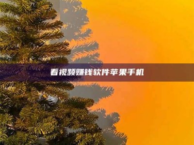 汉中看视频赚钱软件苹果手机